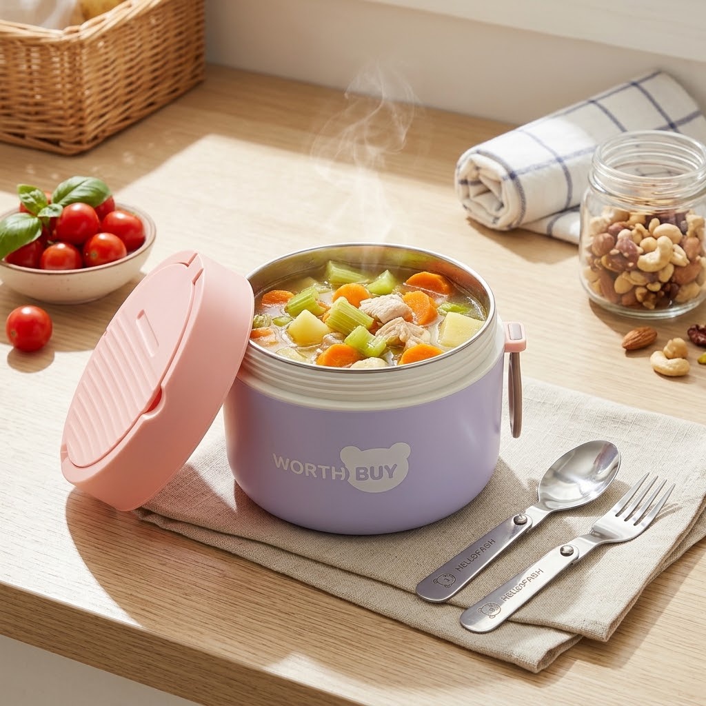 Baby Food Warmer - 304 RVS Thermische Lunchbox voor Kinderen,