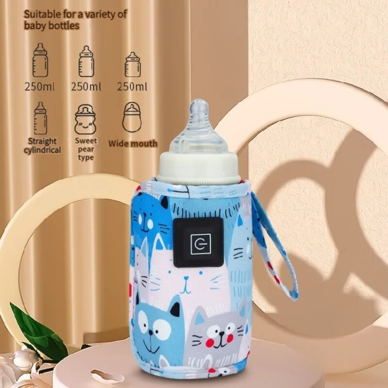 Baby Food Warmer - 1PCS USB-melkverwarmer Constante temperatuur Huishouden Drie